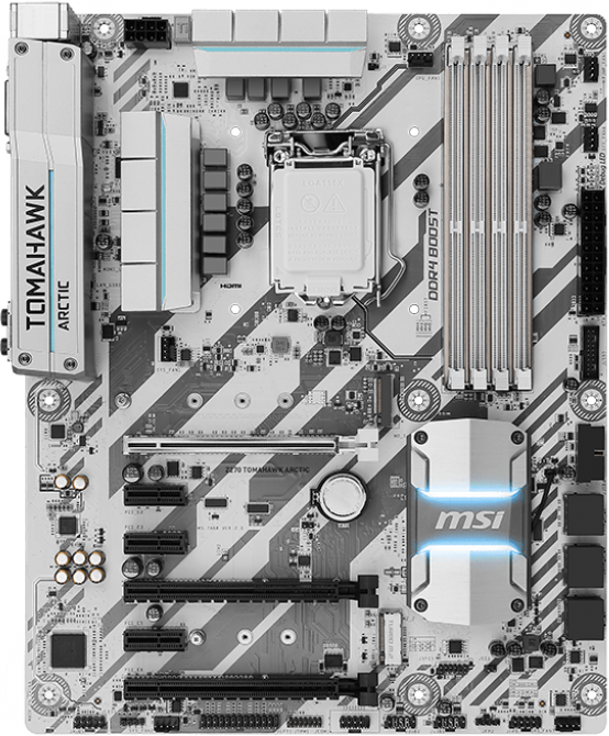 MSI Z270 Tomahawk Arctic - Motherboard Specifications On